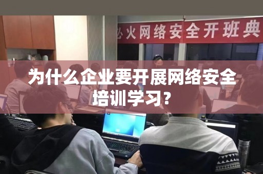 为什么企业要开展网络安全培训学习？